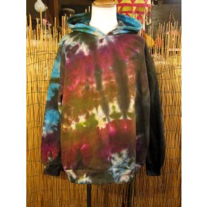 画像: タイダイ染め＊裏起毛＊スウェット生地＊パーカー