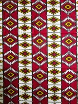 画像: アフリカンプリント生地 パーニュ