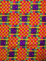 画像: アフリカンプリント生地 パーニュ