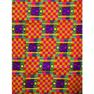 画像: アフリカンプリント生地 パーニュ