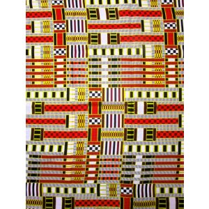 画像: アフリカンプリント生地 パーニュ