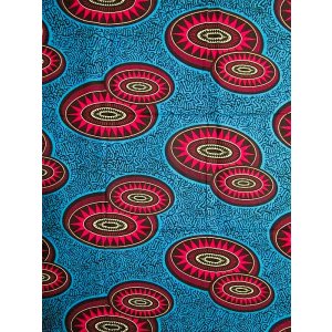 画像: アフリカンプリント生地 パーニュ