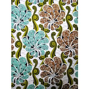 画像: アフリカンプリント生地 パーニュ