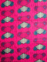 画像: アフリカンプリント生地 パーニュ