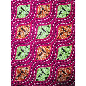 画像: アフリカンプリント生地 パーニュ