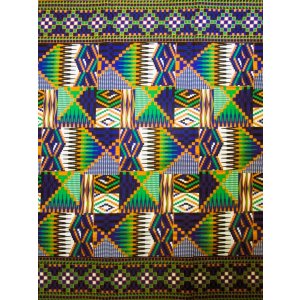 画像: アフリカンプリント生地 パーニュ