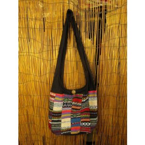 画像: ゲリ生地＊パッチワーク＊コットン素材＊ショルダーバッグ