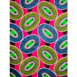 画像: アフリカンプリント生地 パーニュ