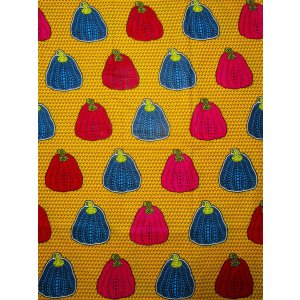 画像: アフリカンプリント生地 パーニュ