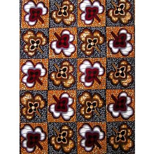 画像: アフリカンプリント生地 パーニュ