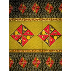 画像: アフリカンプリント生地 パーニュ