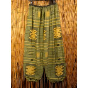 画像: 織り柄風プリント＊コットン素材＊ふんわり＊アラジンパンツ