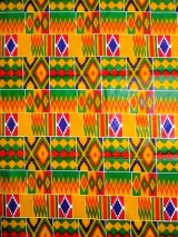 画像: アフリカンプリント生地 パーニュ