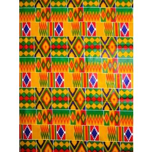 画像: アフリカンプリント生地 パーニュ