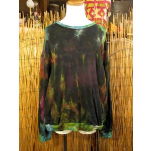 画像: タイダイ染め＊コットン素材＊スウェット生地＊トレーナー