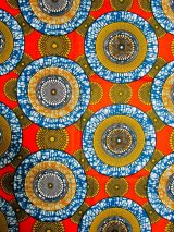 画像: アフリカンプリント生地 パーニュ