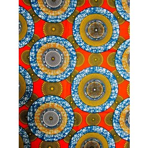 画像: アフリカンプリント生地 パーニュ