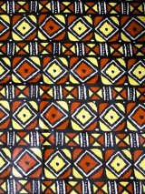 画像: アフリカンプリント生地 パーニュ