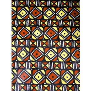 画像: アフリカンプリント生地 パーニュ