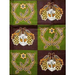 画像: アフリカンプリント生地 パーニュ