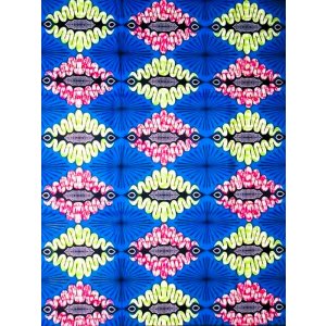 画像: アフリカンプリント生地 パーニュ