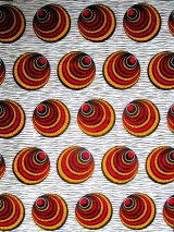 画像: アフリカンプリント生地 パーニュ