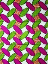 画像: アフリカンプリント生地 パーニュ