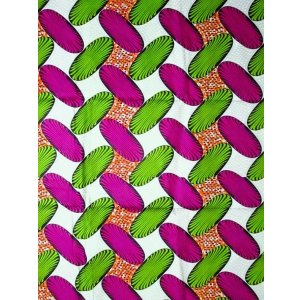 画像: アフリカンプリント生地 パーニュ