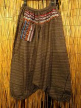 画像: ゲリ生地＊コットン素材＊ふんわり＊サルエルパンツ