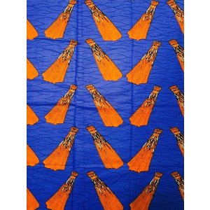 画像: アフリカンプリント生地 パーニュ