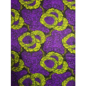 画像: アフリカンプリント生地 パーニュ