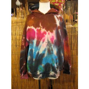 画像: タイダイ染め＊裏起毛＊スウェット生地＊パーカー