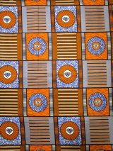 画像: アフリカンプリント生地 パーニュ