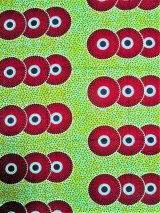 画像: アフリカンプリント生地 パーニュ