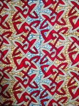 画像: アフリカンプリント生地 パーニュ