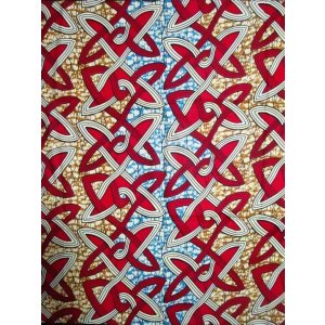 画像: アフリカンプリント生地 パーニュ