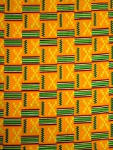 画像: アフリカンプリント生地 パーニュ