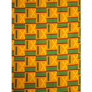 画像: アフリカンプリント生地 パーニュ