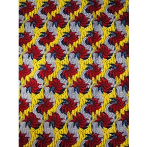 画像: アフリカンプリント生地 パーニュ