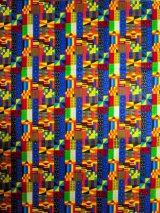 画像: アフリカンプリント生地 パーニュ