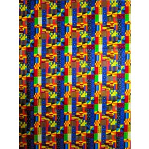 画像: アフリカンプリント生地 パーニュ