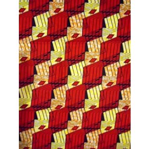 画像: アフリカンプリント生地 パーニュ