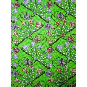 画像: アフリカンプリント生地 パーニュ