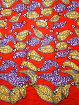 画像: アフリカンプリント生地 パーニュ