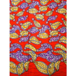 画像: アフリカンプリント生地 パーニュ