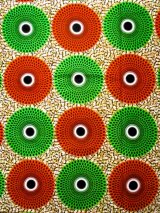 画像: アフリカンプリント生地 パーニュ