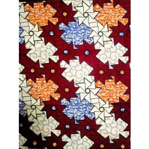 画像: アフリカンプリント生地 パーニュ