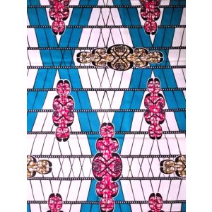 画像: アフリカンプリント生地 パーニュ