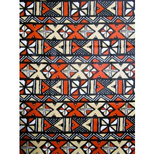 画像: アフリカンプリント生地 パーニュ