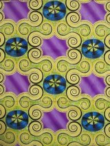 画像: アフリカンプリント生地 パーニュ